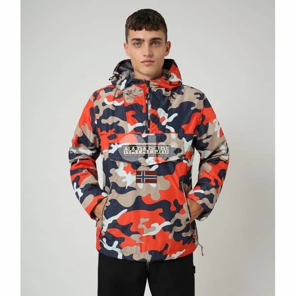 Napapijri Rainforest Orange Camo Jacket 0