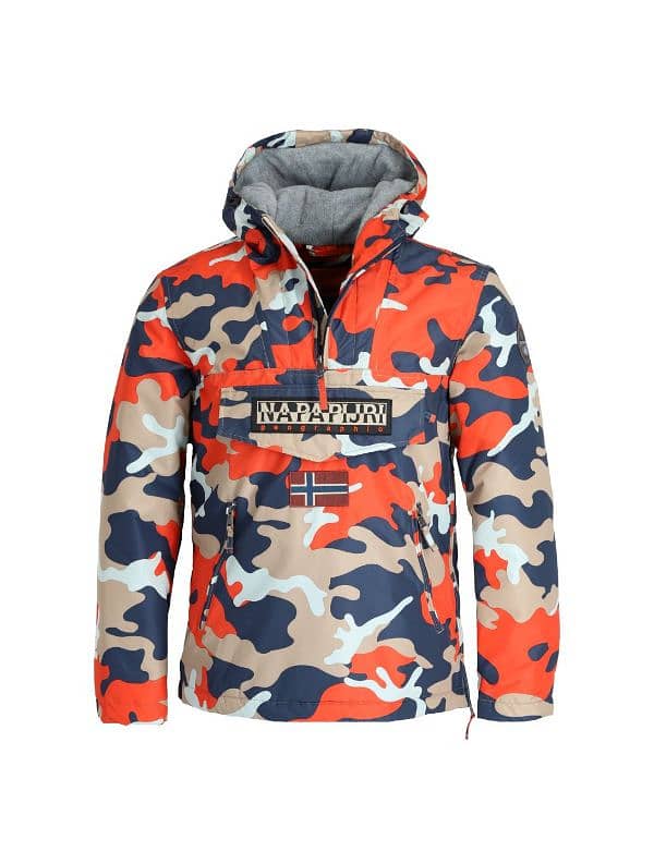 Napapijri Rainforest Orange Camo Jacket 4
