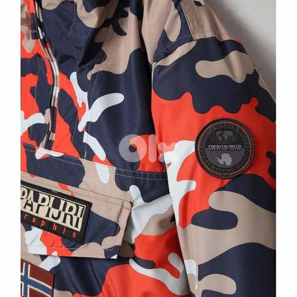 Napapijri Rainforest Orange Camo Jacket 6