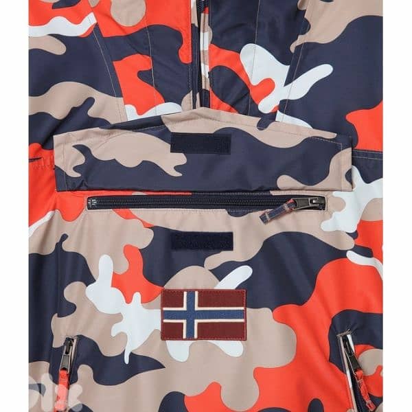 Napapijri Rainforest Orange Camo Jacket 7
