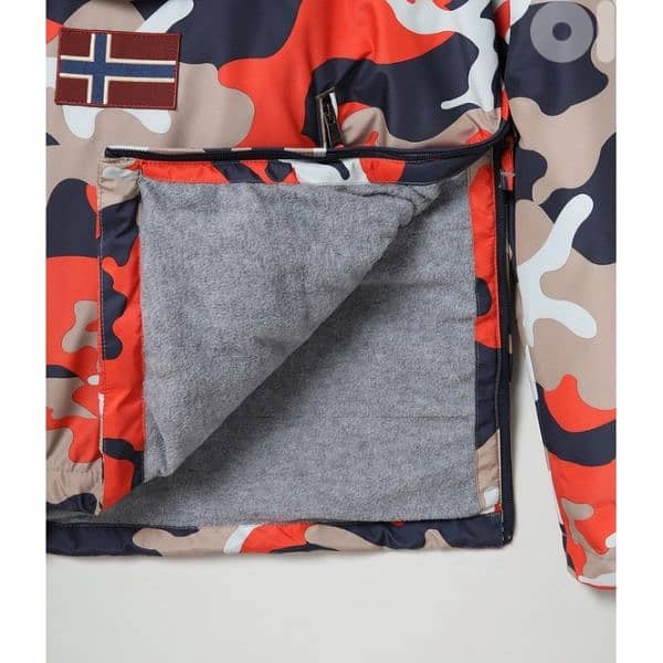Napapijri Rainforest Orange Camo Jacket 8