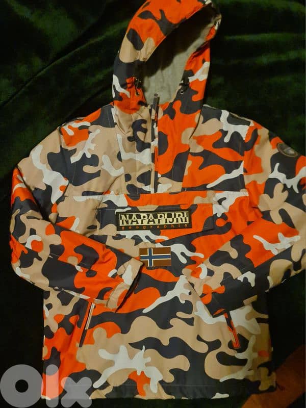Napapijri Rainforest Orange Camo Jacket 9