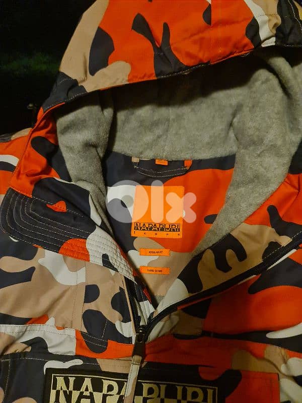 Napapijri Rainforest Orange Camo Jacket 12