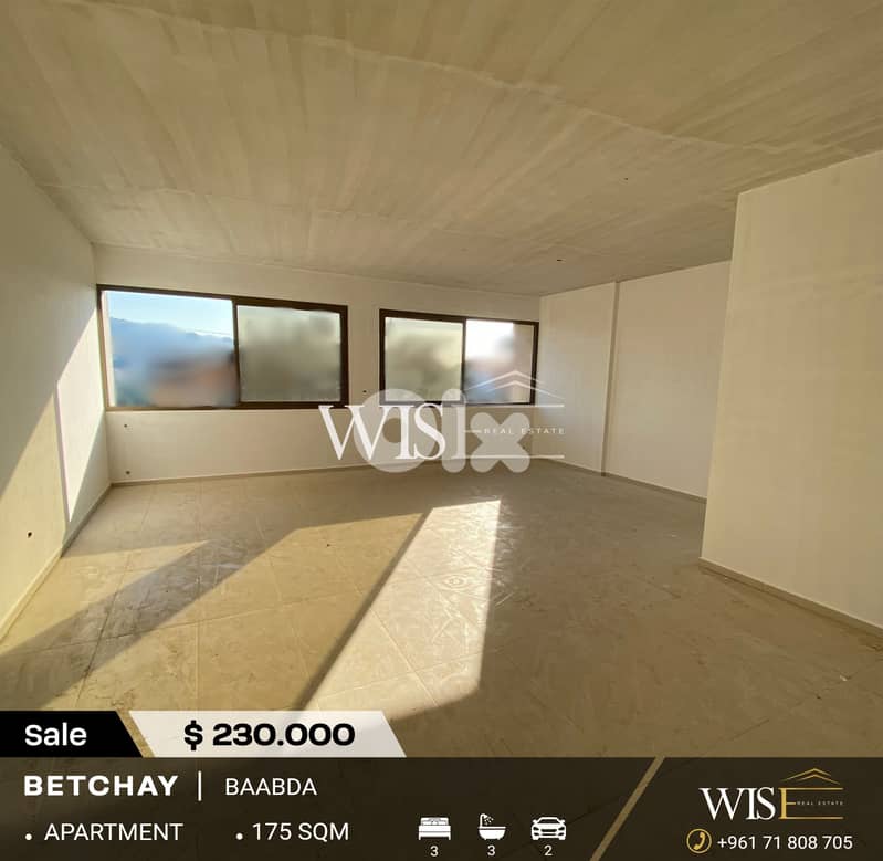 175 SQM Apartment for SALE in Baabda-Betchay! 0