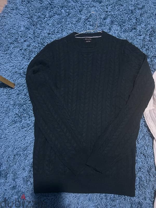 Cable Knit Cotton Massimo Dutti Sweatshirt Wool 1