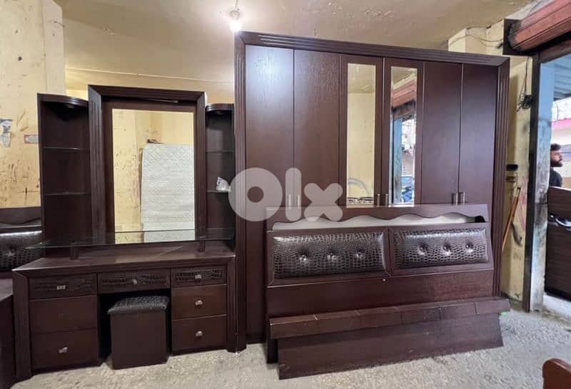 اوضة نوم شغل جورج متى ملبسة قشر تخت بفتح مكانيزيوم 0