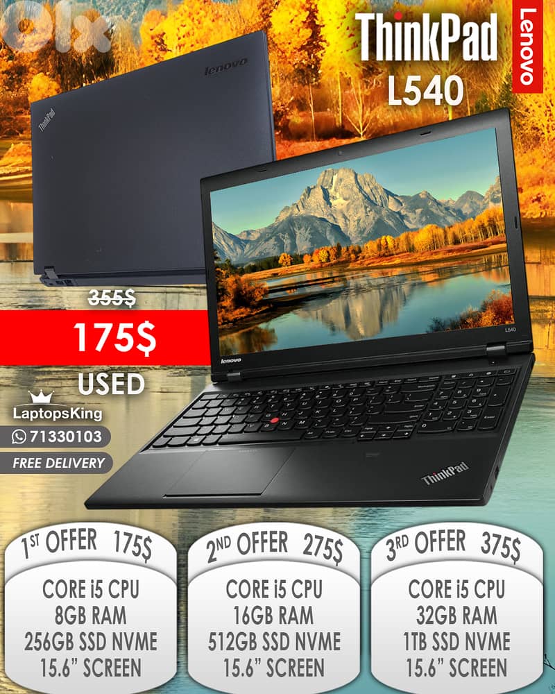 LENOVO THINKPAD L540 CORE i5 15.6" LAPTOP 0