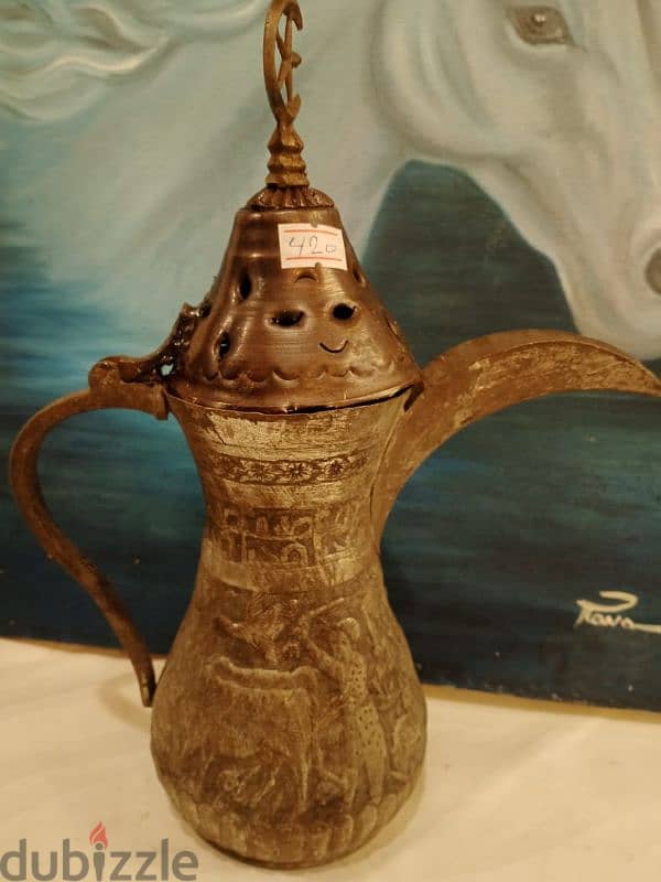 دلة قهوة أصفهانية قديمة 0