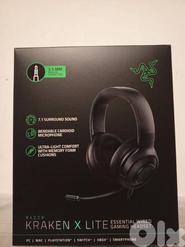 Razer Kraken X Lite Headphones 0