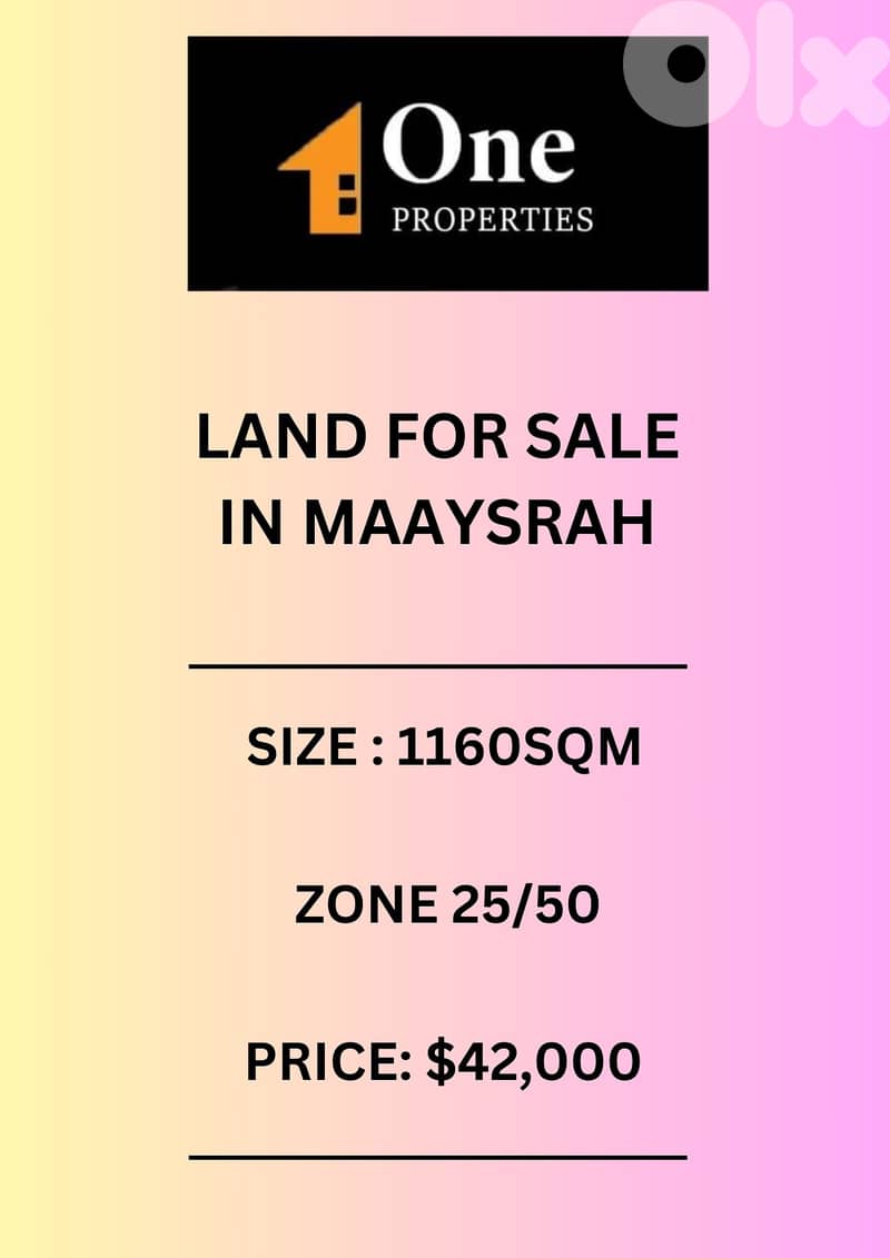 LAND FOR IN MAAYSRAH- KESERWAN 0