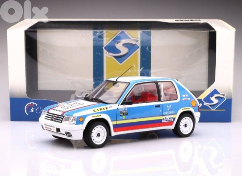 Peugeot 205 1.9 (Rally 1990) diecast car model 1;18. 0