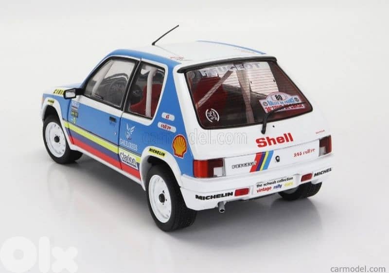Peugeot 205 1.9 (Rally 1990) diecast car model 1;18. 3
