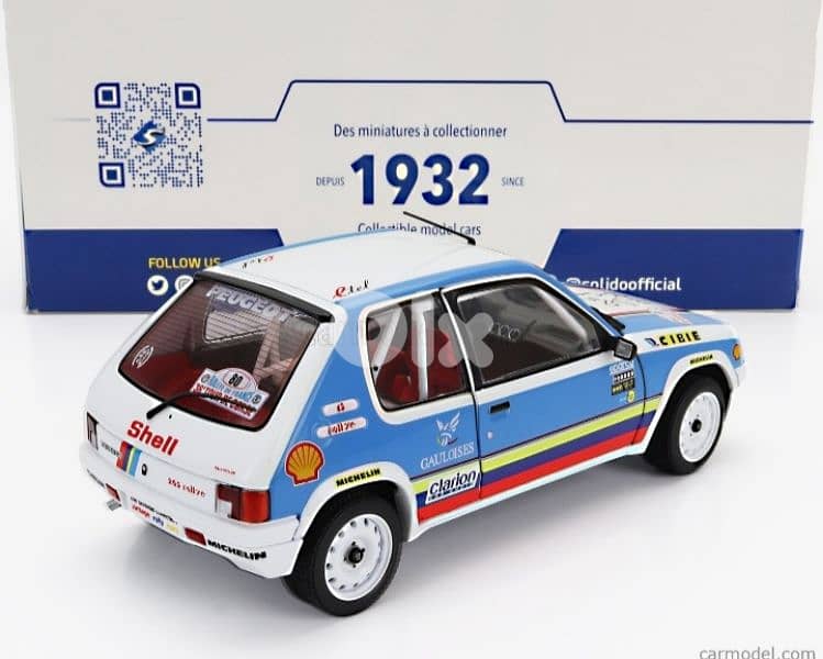 Peugeot 205 1.9 (Rally 1990) diecast car model 1;18. 5