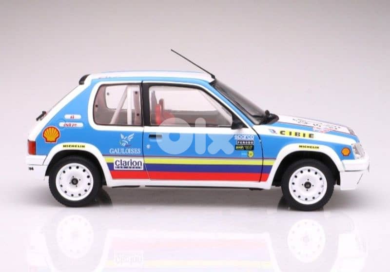 Peugeot 205 1.9 (Rally 1990) diecast car model 1;18. 7