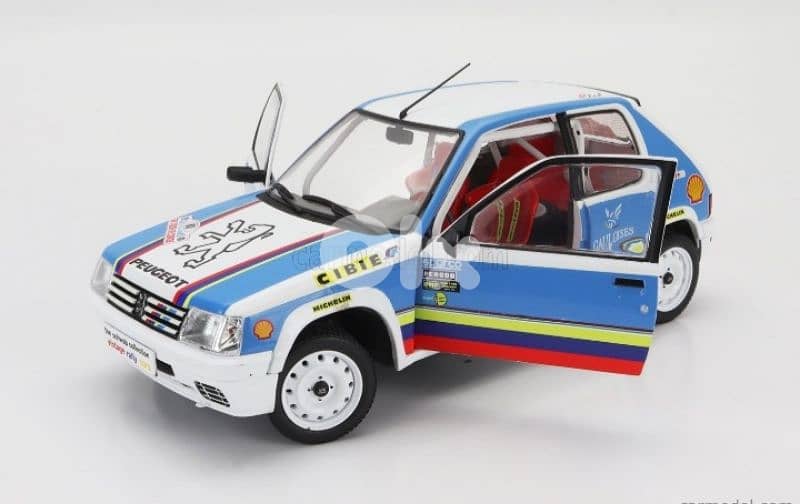 Peugeot 205 1.9 (Rally 1990) diecast car model 1;18. 8