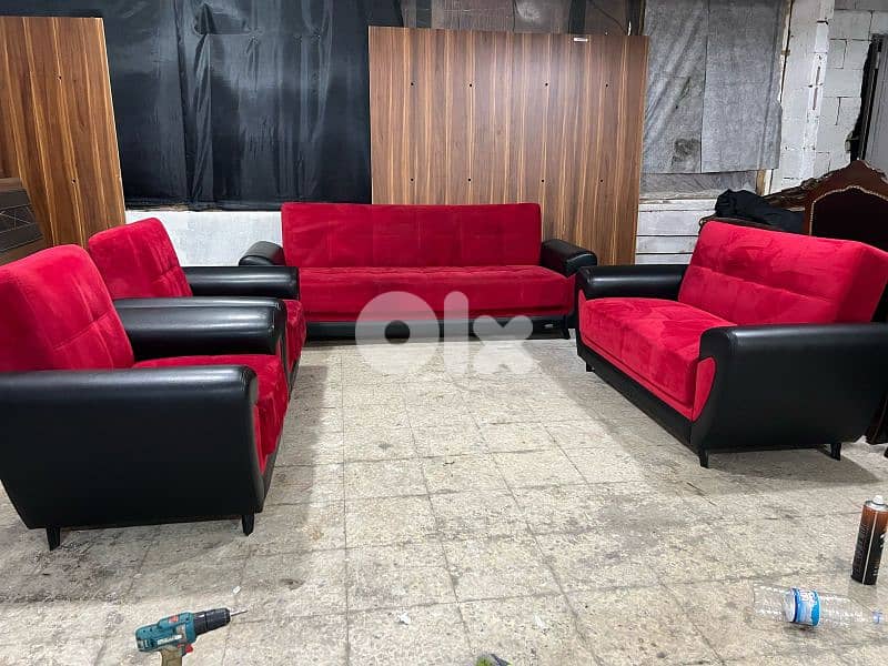 طقم كنبايات شغل Ballouna تركي بفتح صندوق وتخت 2