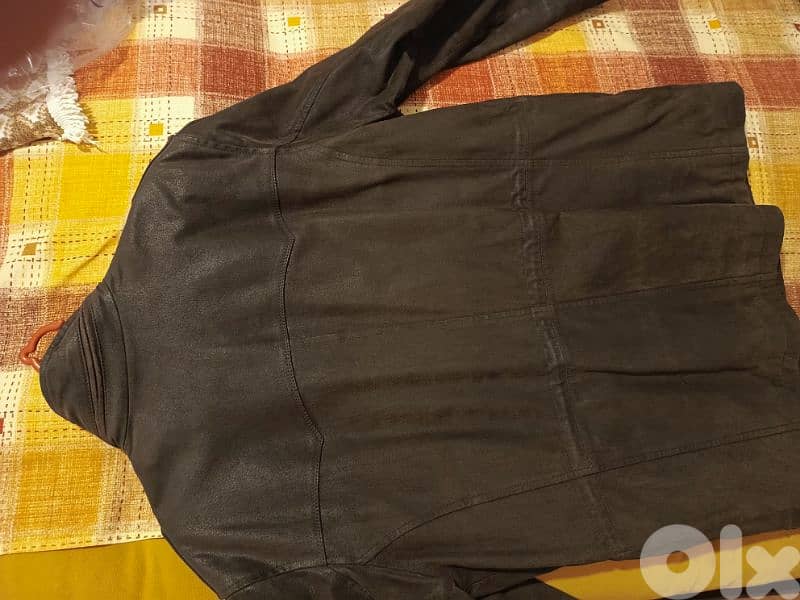 brown genuine leather jacket 2