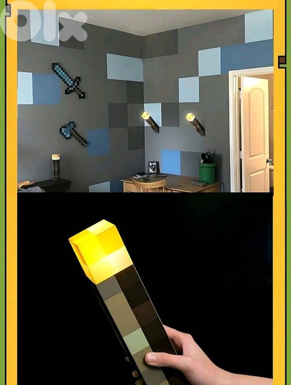 Minecraft real life torche lamp 3