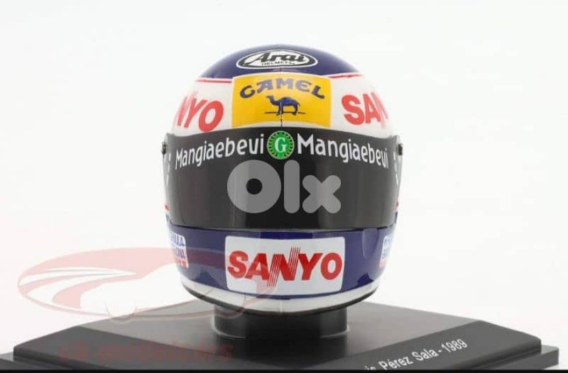 Luis Perez Sala (Team Minardi 1989) Plastic Helmet model 1:5 2