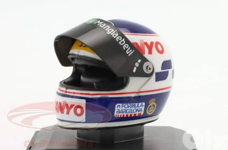 Luis Perez Sala (Team Minardi 1989) Plastic Helmet model 1:5 5
