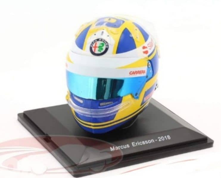 M. Ericsson (Team Alfa Romeo-Sauber 2018) Plastic Helmet model 1:5. 0