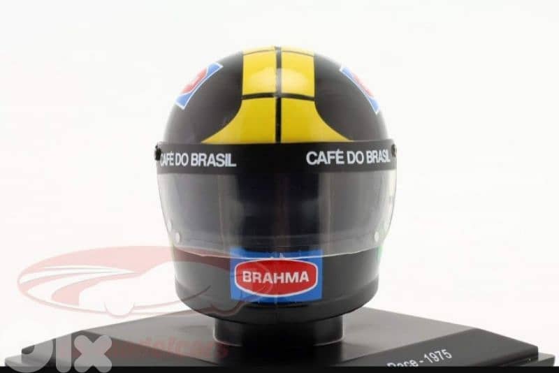 Carlos Pace (Team Martini Racing 1975) Plastic Helmet model 1:5. 3