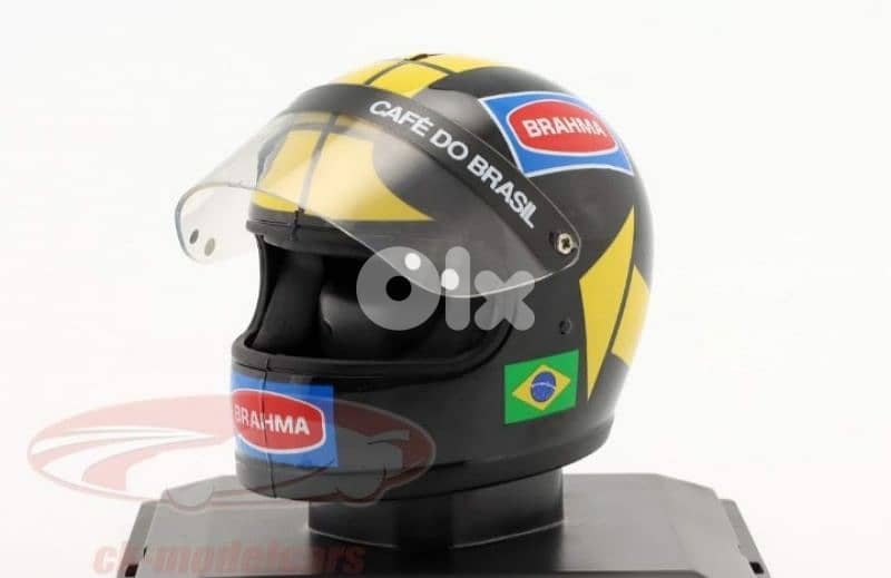 Carlos Pace (Team Martini Racing 1975) Plastic Helmet model 1:5. 5