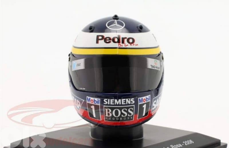 Pedro De La Rosa (Team McLaren-Mercedes 2006) Plastic Helmet model 1:5 3