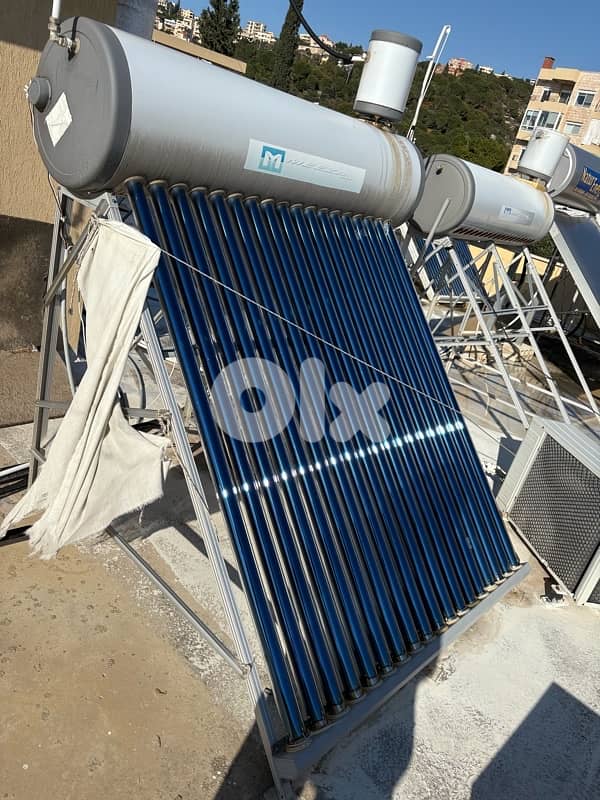 High pressure Water Solar Energy tubes, Tank & Base 0