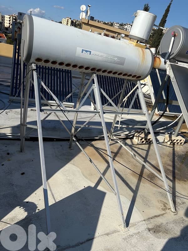 High pressure Water Solar Energy tubes, Tank & Base 2