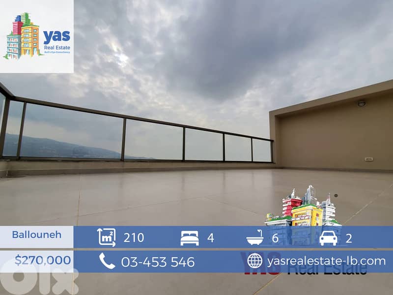 Ballouneh 210m2 + 50m2 Terrace | Brand New | High-End | Catch | 0