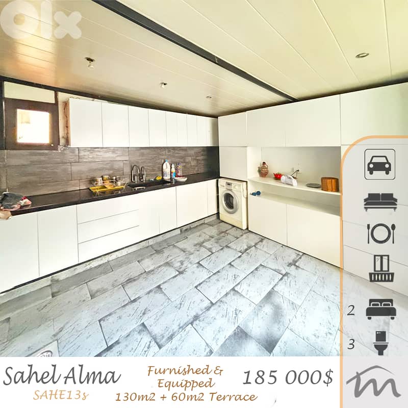 Sahel Alma | 130m² + 60m² Terrace | 2 Master Bedrooms | Open Sea View 0