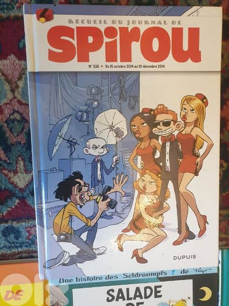 31 livres bandes dessinees,tintin,spirou,asterix, schtroumph,boule bil 3
