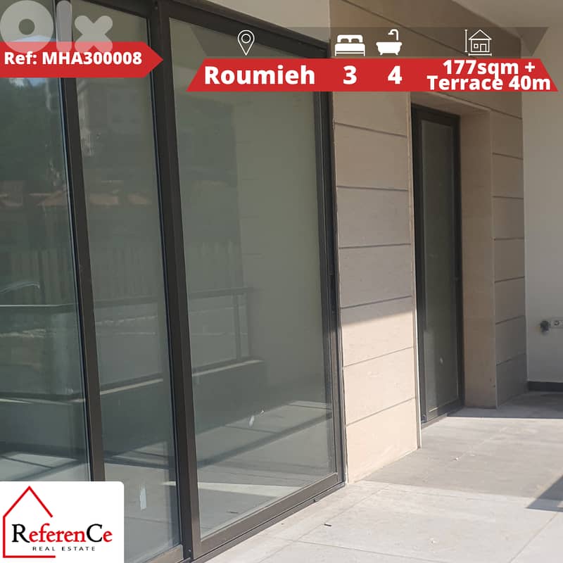 Apartment with terrace in Roumieh شقة مع تراس في الرومية 0