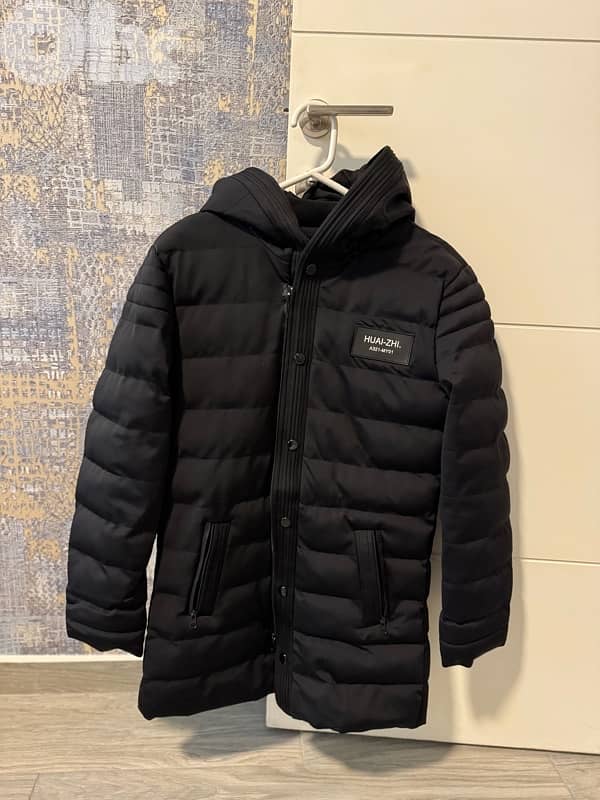 long puffer jacket like new 0