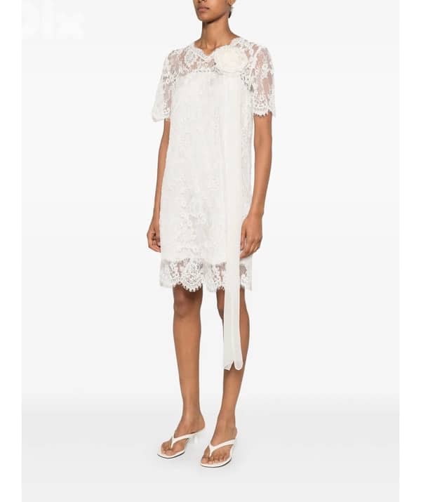 unique dentelle white dress, from italy 1