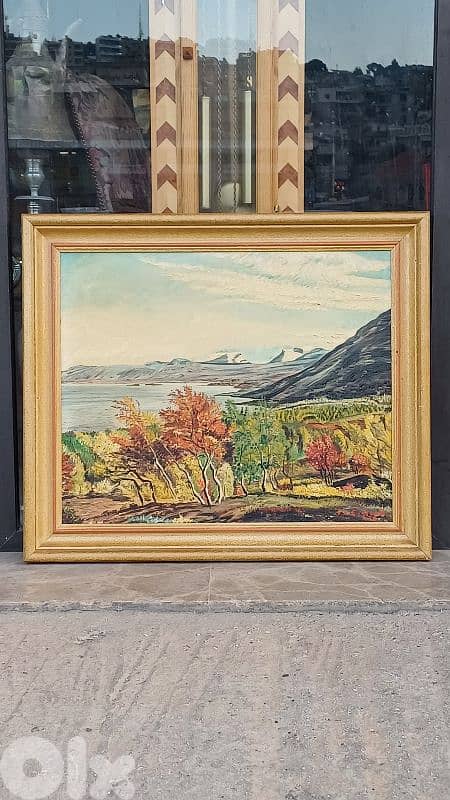 لوحة رسم زيتي اوروبية 1