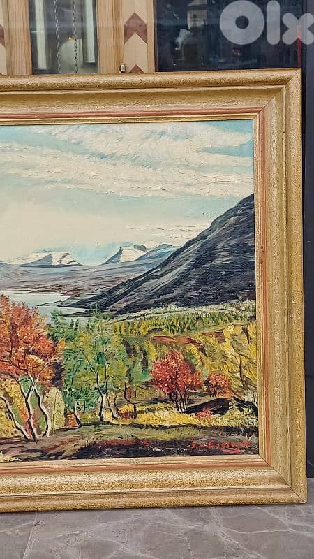 لوحة رسم زيتي اوروبية 2