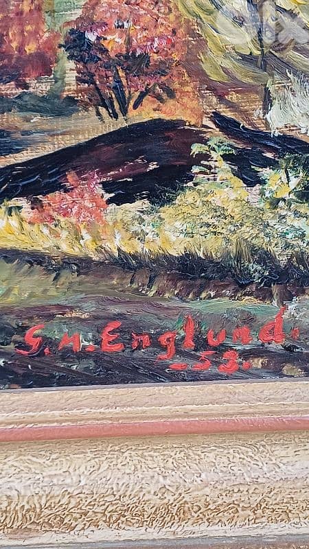 لوحة رسم زيتي اوروبية 9