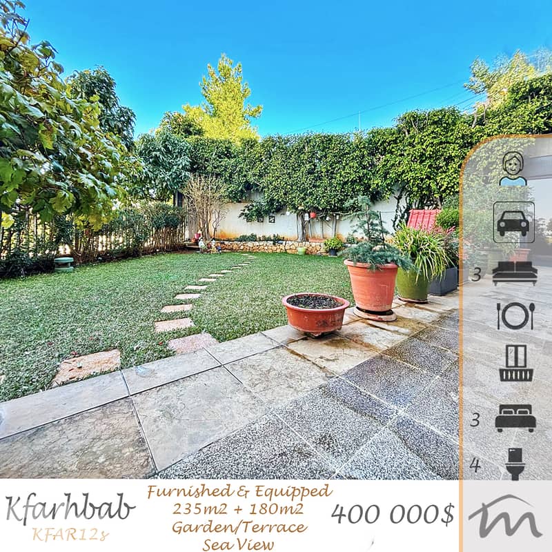 Kfarehbab | Signature | Furnished 235m² + 180m² Terrace | Lux Deal 0
