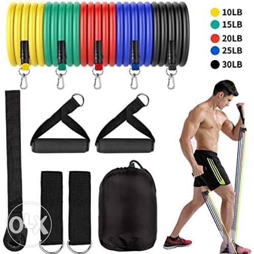 Resistance Bands High quality 11 pcs/set material latex 1