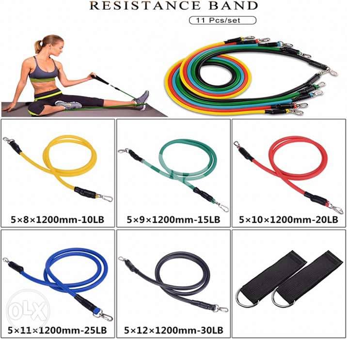 Resistance Bands High quality 11 pcs/set material latex 5