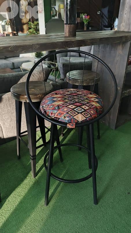 كرسي بار منجد Bar chair 0