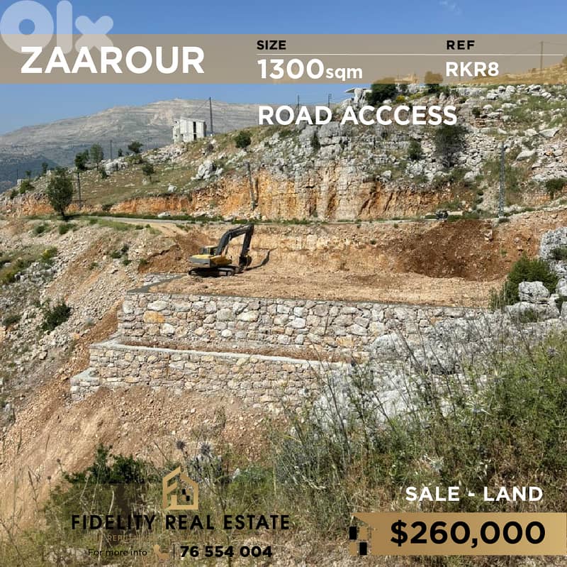 Land for sale in Zaarour RKR8 أرض للبيع في الزعرور 0