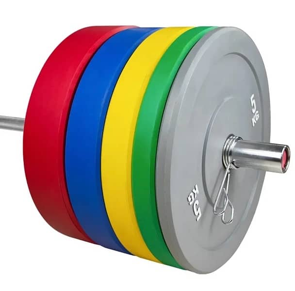 Colored Bumper plates set 100 kg 0
