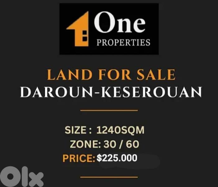 LAND FOR SALE IN DAROUN - KESEROUAN 0