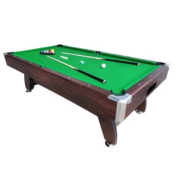 Set featuring billiard, baby foot , air hockey, and ping pong. 1