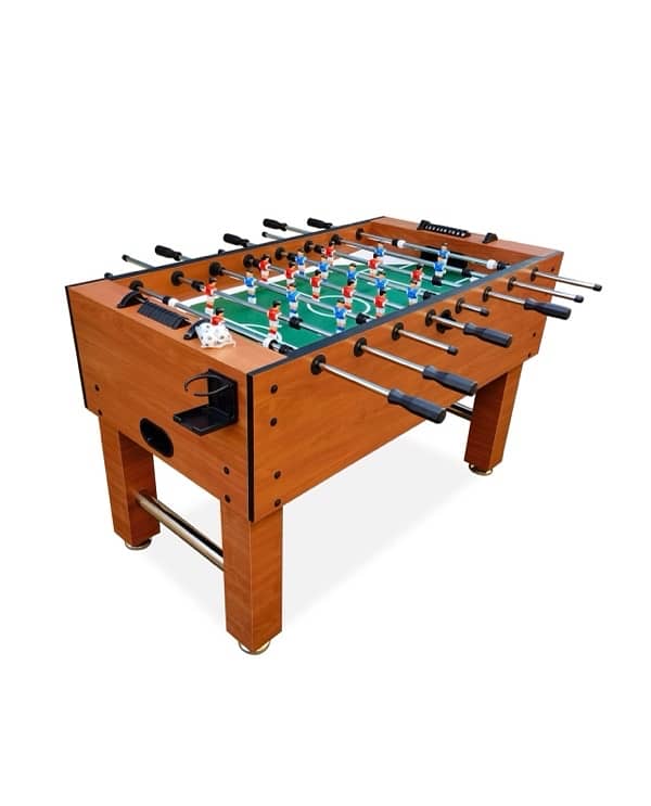 Set featuring billiard, baby foot , air hockey, and ping pong. 3