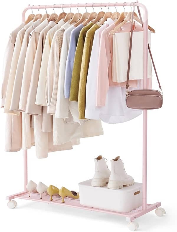 pink clothes rack 1