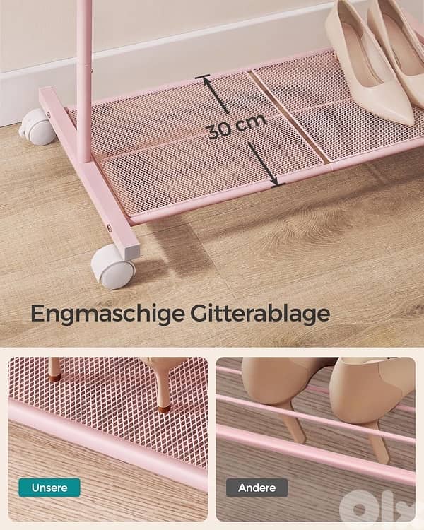 pink clothes rack 3